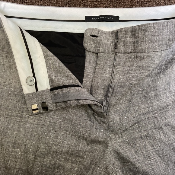 Womens Elie Tahari Grey Blazer & Pants Suit Set - Blazer Size 8, Pants Size 4 - Picture 9 of 16